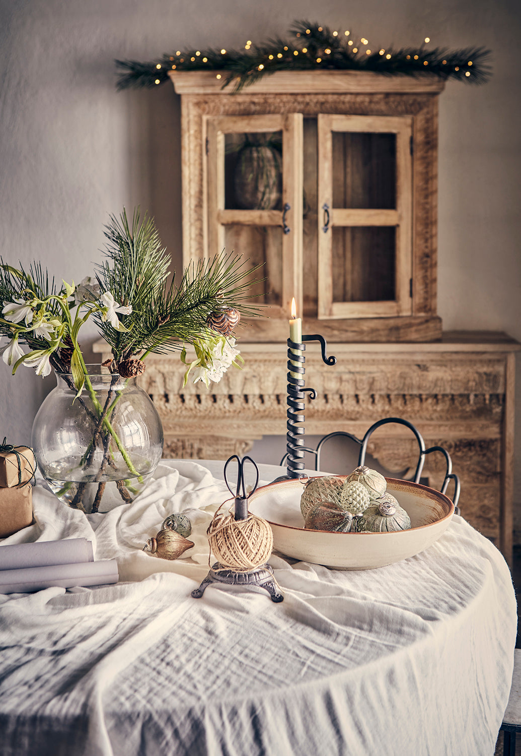 saks trådholder gammeldags jern