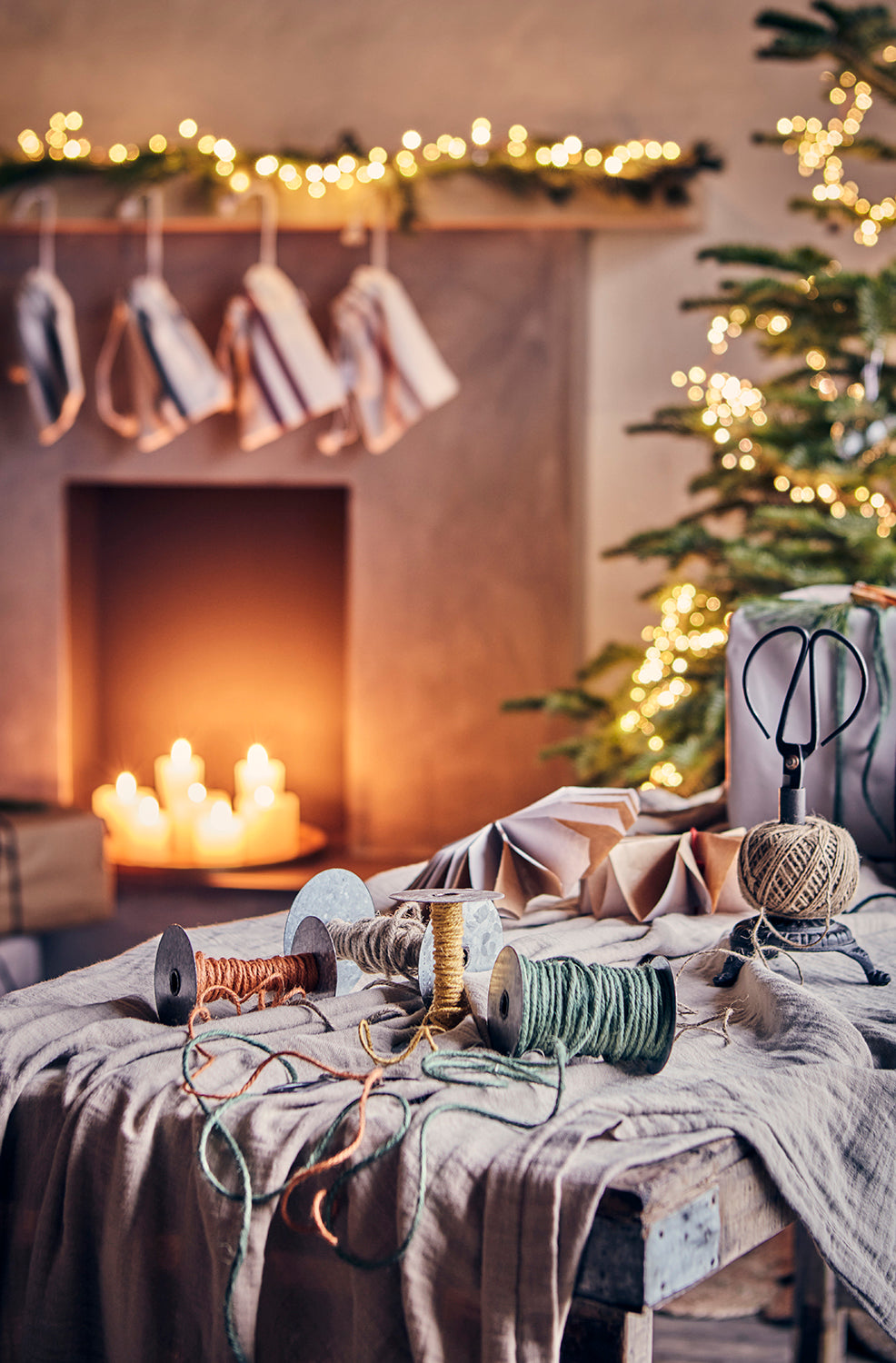 saks trådholder gammeldags jern jul inspirasjon