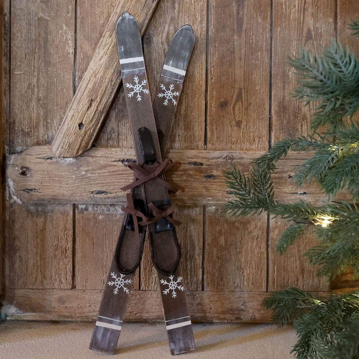 nostalgiske ski til dekor - julepynt