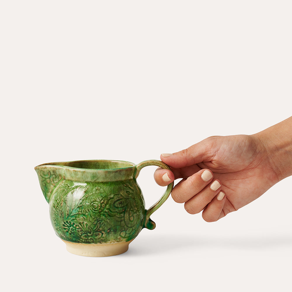 sthål fløtemugge mugge seaweed grønn 112511