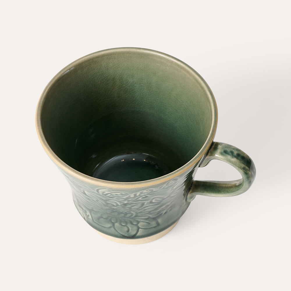 sthål krus tekopp dusk