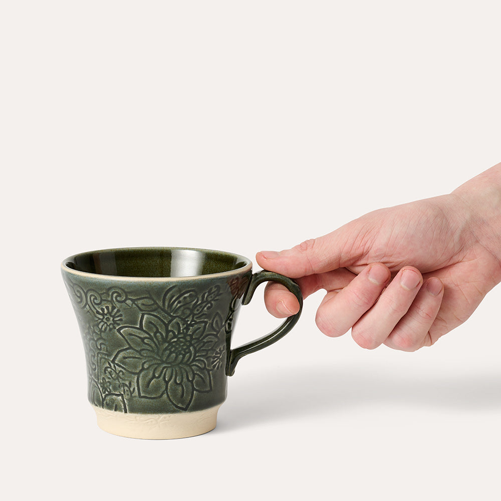 sthål krus tekopp shadow