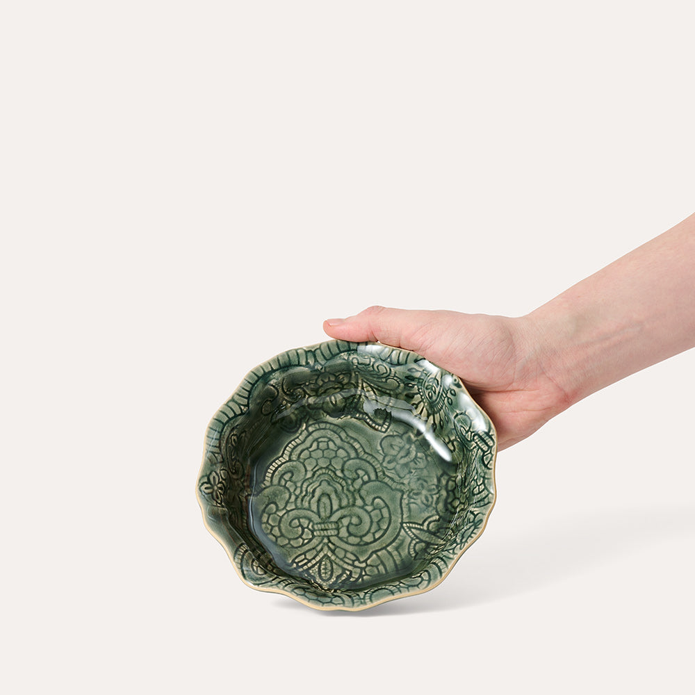 sthl liten skål dusk