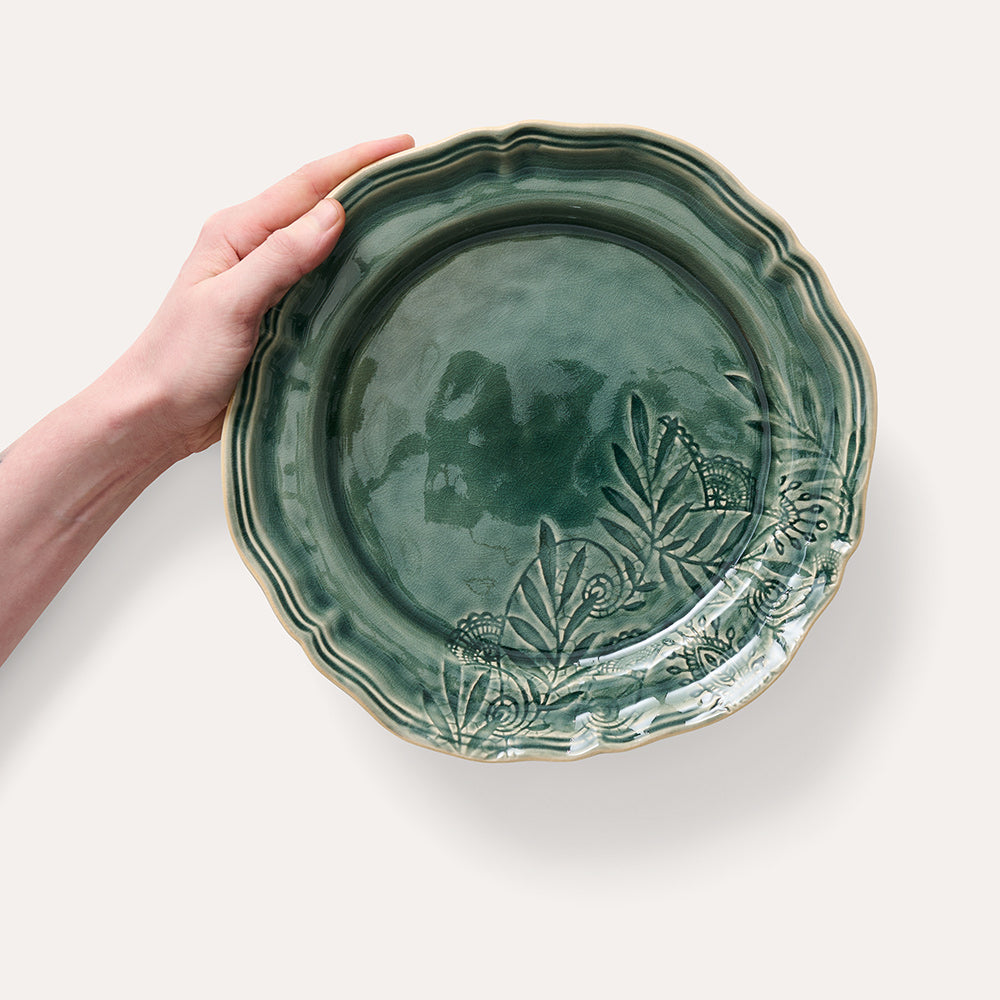 sthål middagstallerken dusk - dekorativ tallerken