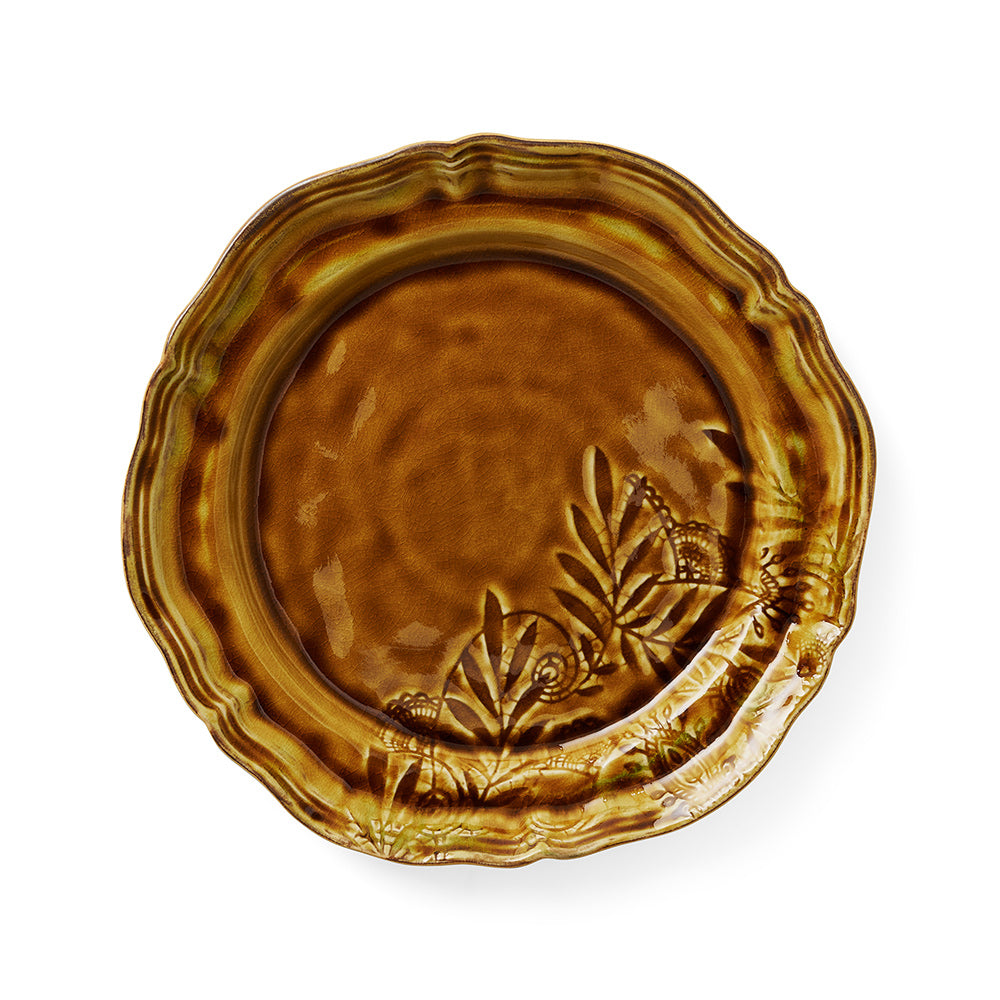 sthål middagstallerken tallerken stor pineapple gul 111017