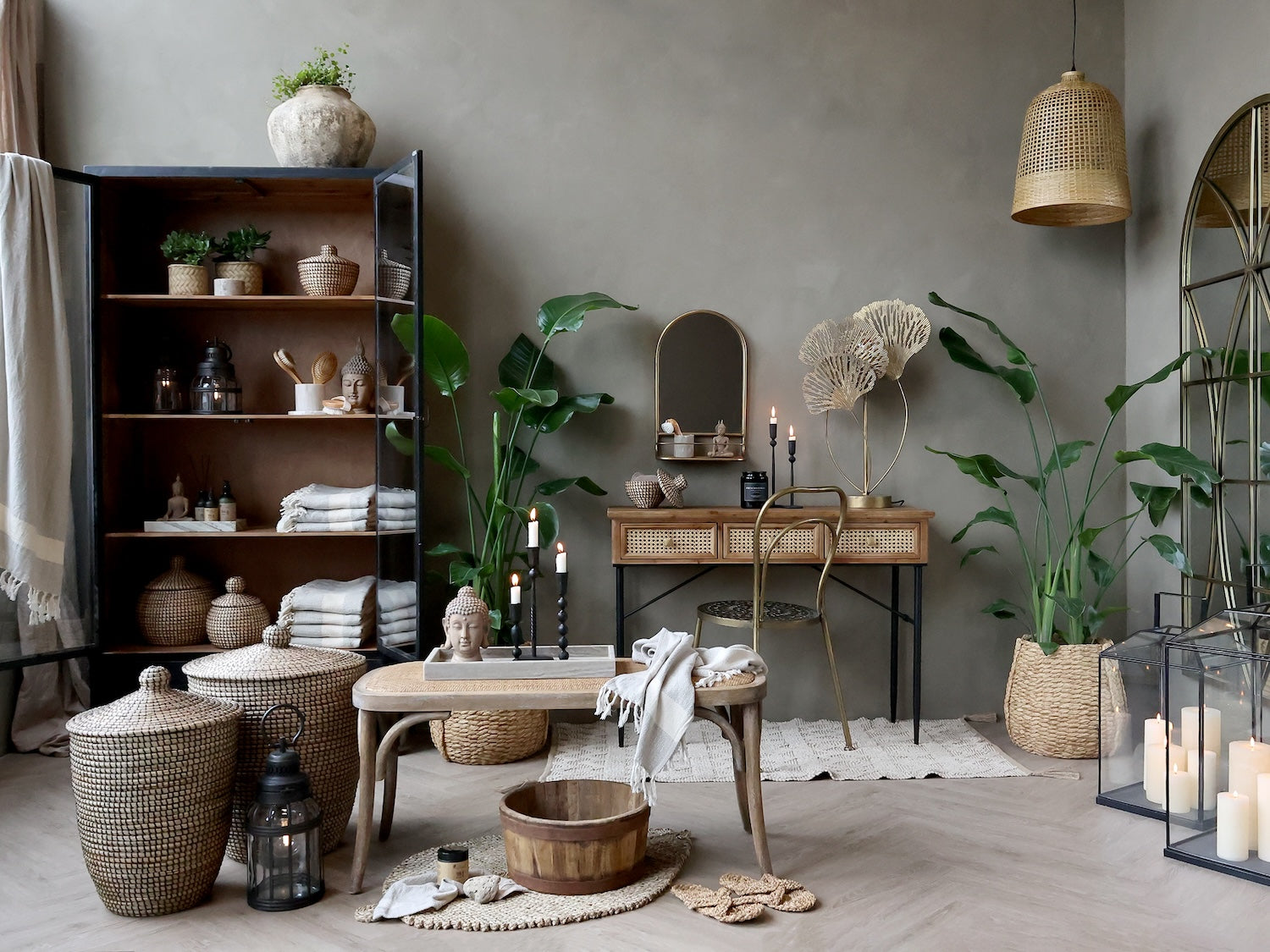 stor potte-potteskjuler kurv natur 650446002