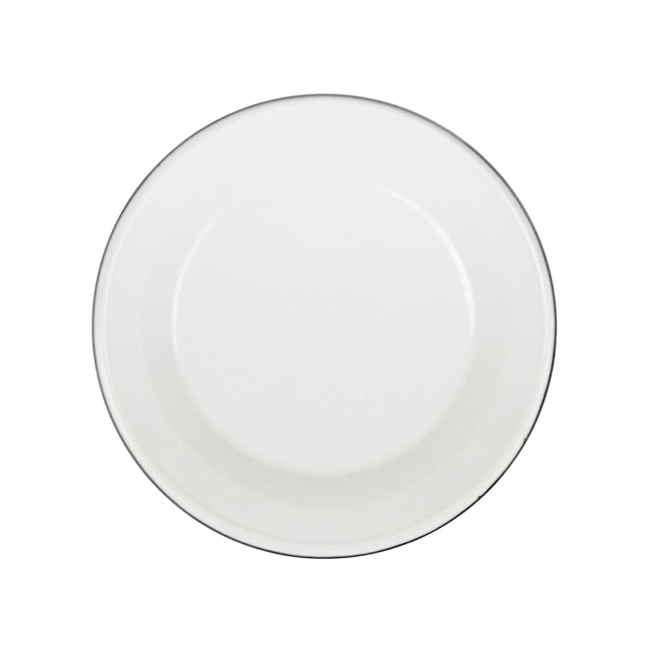tallerken emalje offwhite / kremfarget
