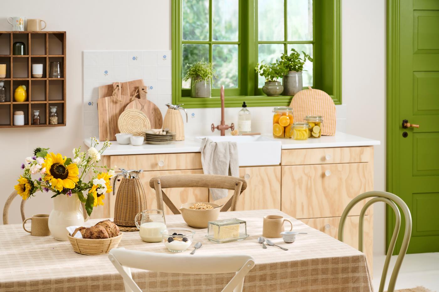 Termokanne, Brun Håndflettet