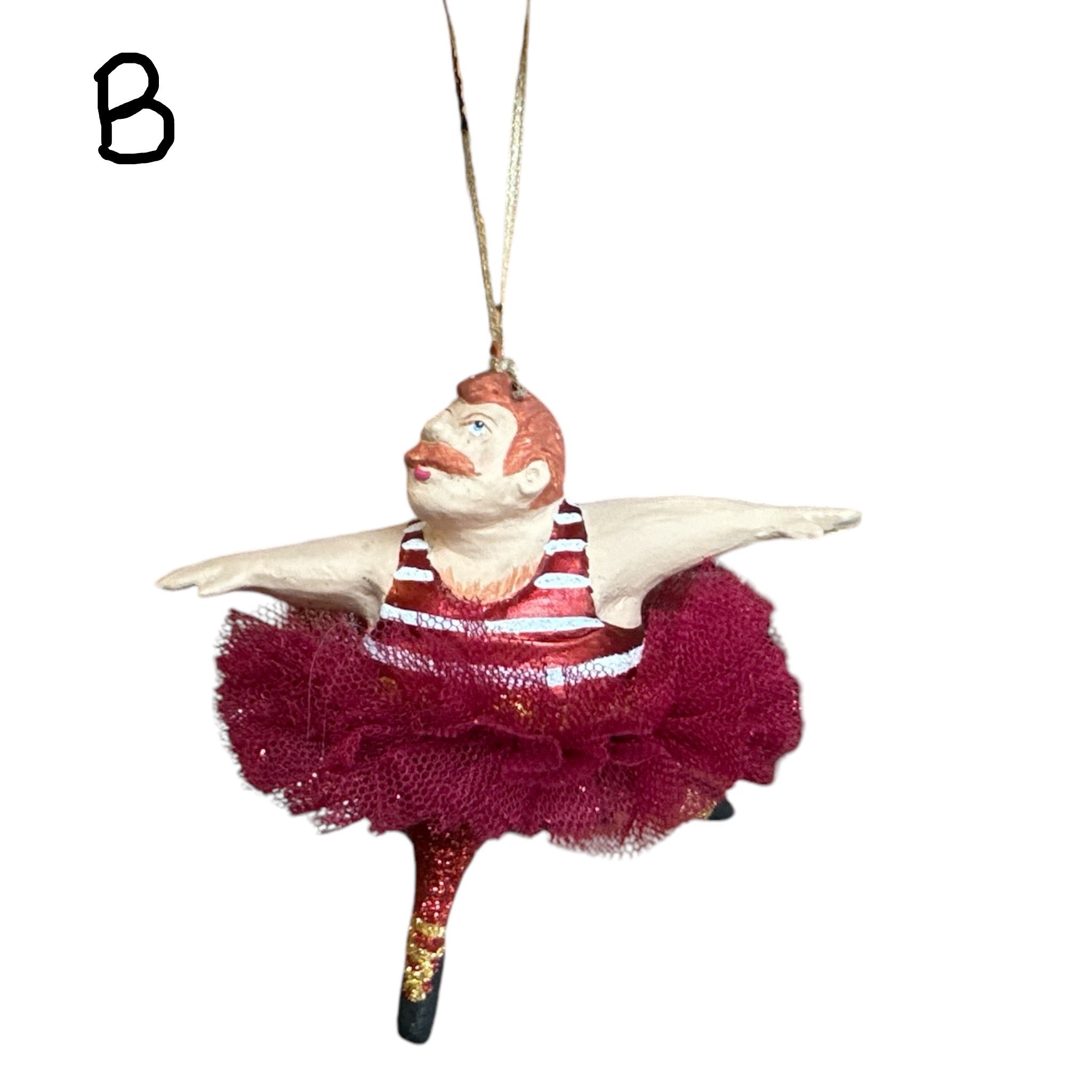 ballerina man juletrepynt ornament jul