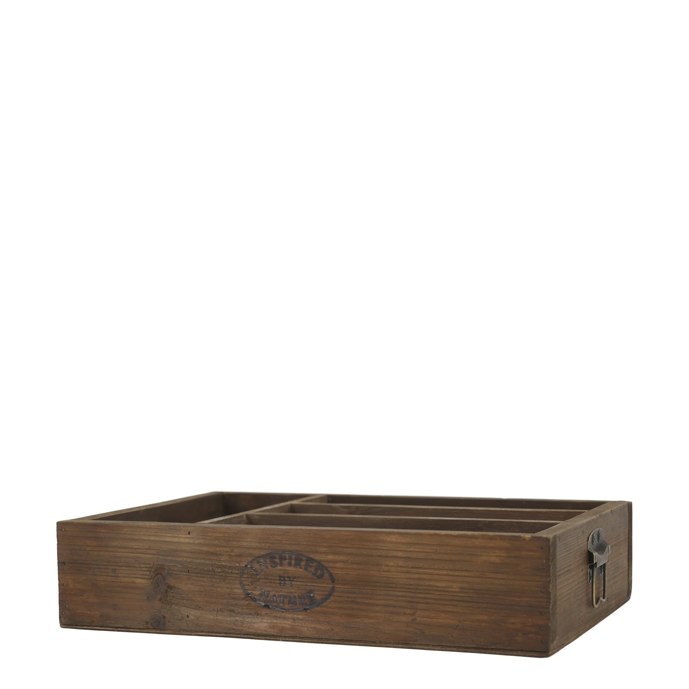 trekasse med flere rom - perfekt til bestikk eller oppbevaring