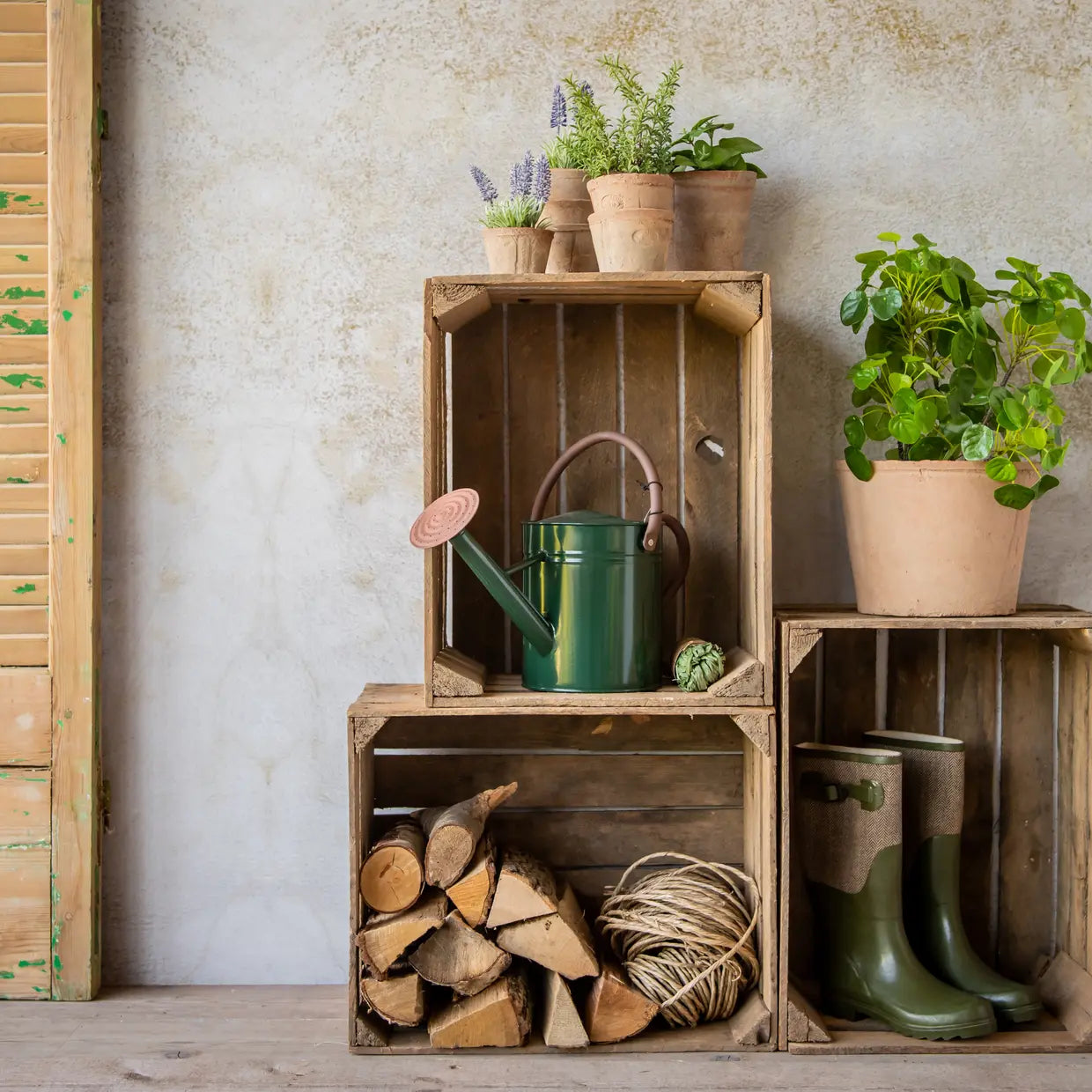 trekasse fruktkasse med tekst