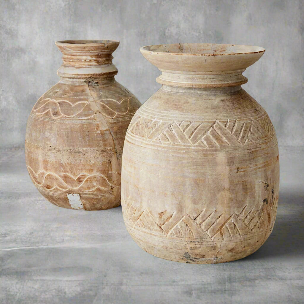 treurne trekrukke urne krukke tre vintage 076-788-00