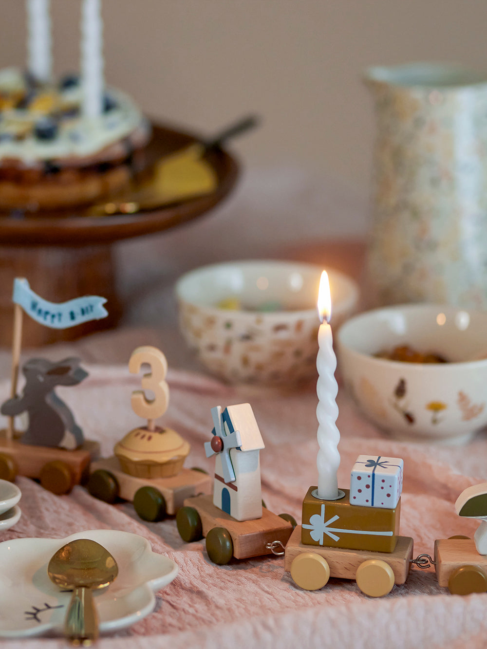 tvinnet kertelys juletrelys twisted vridd hvitt juledekorasjon inspirasjon