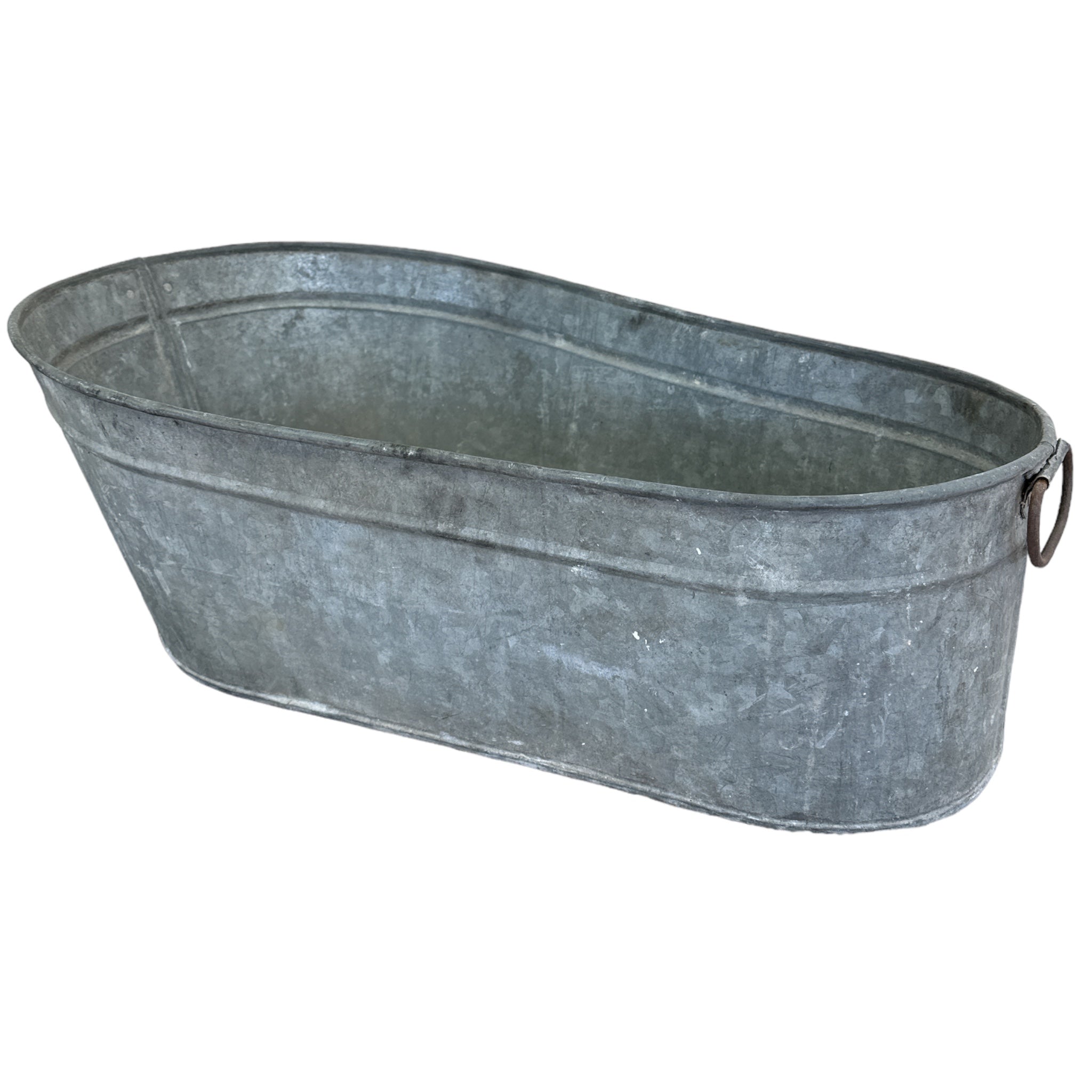 vintage badekar barn baby gammel sink metall plantekasse
