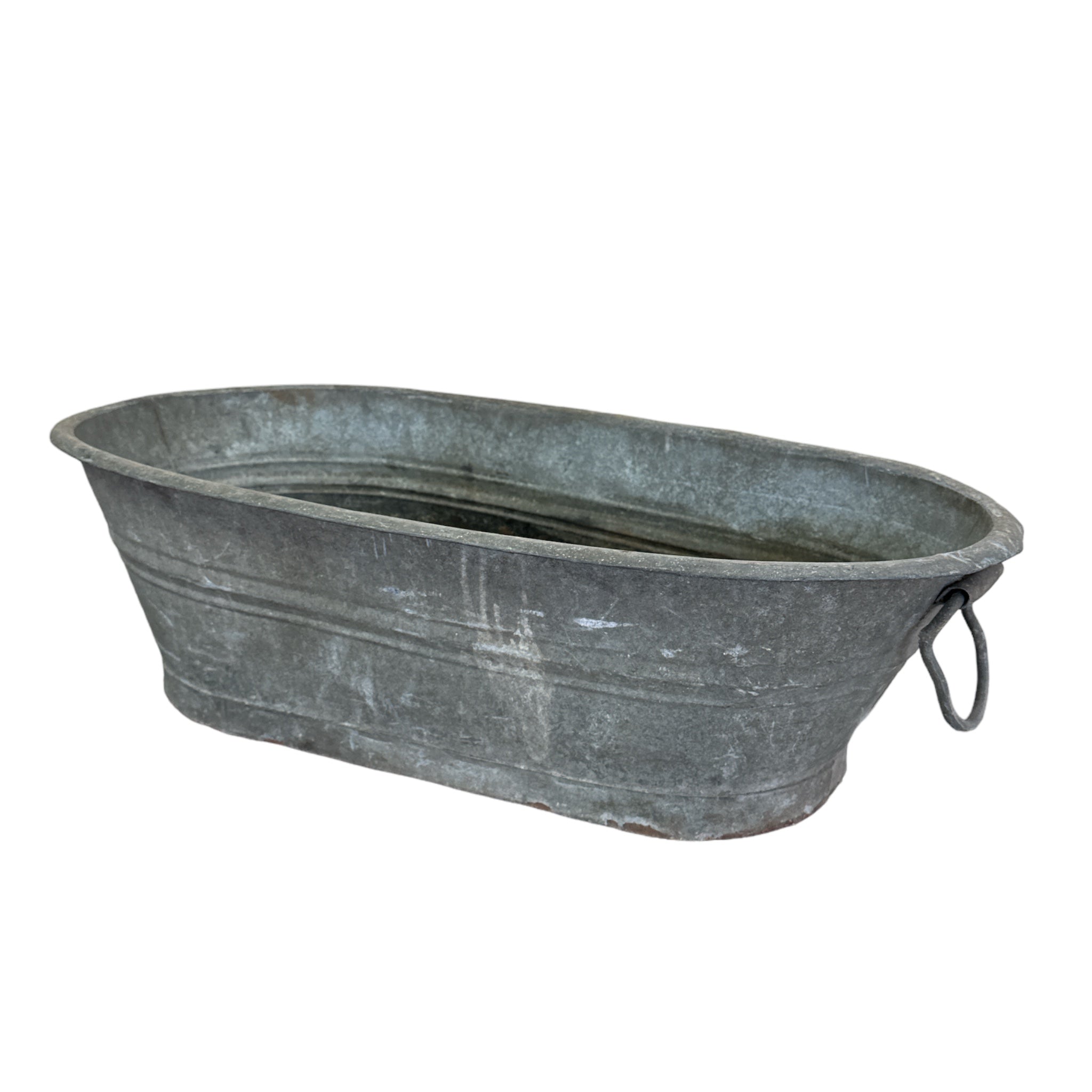 vintage badekar barn baby gammel sink metall plantekasse