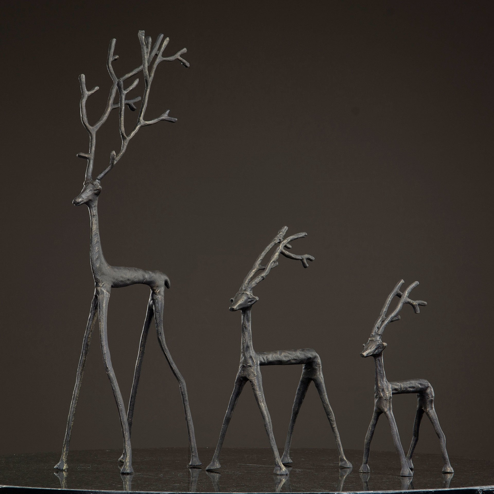 rein reinsdyr støpejern julepynt metall nettbutikk alot