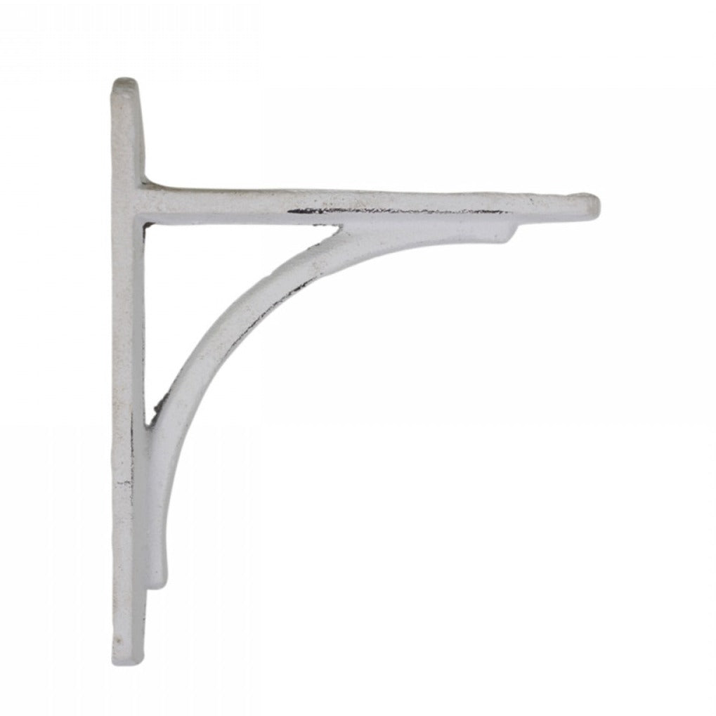 hylleknekt hvit støpejern antikk gammeldags koselig romantisk chic antique 64395-01