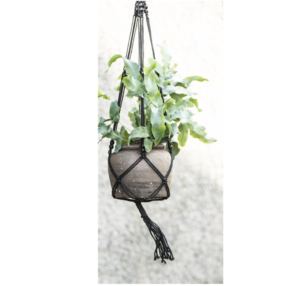 oppheng potte krukke ampel makrame jute hamp ib laursen 65004-24