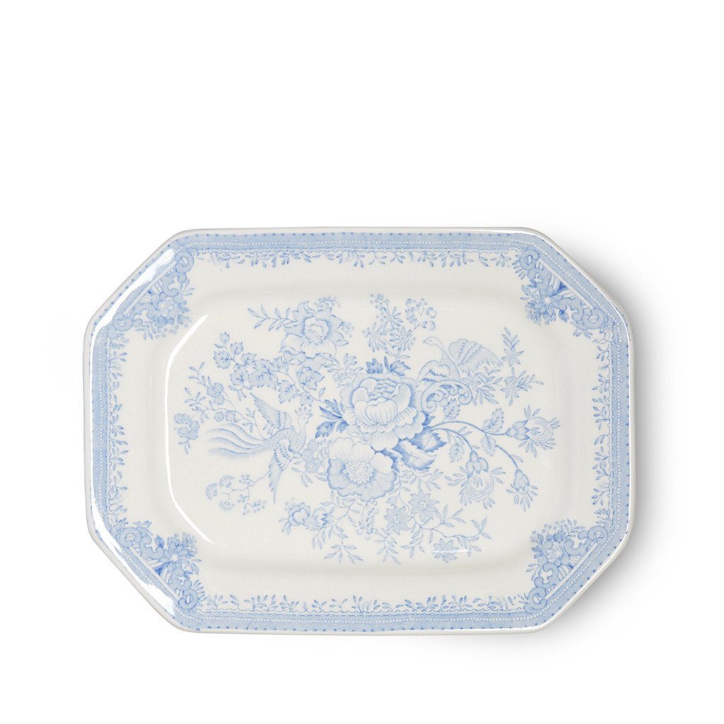 Serveringsfat fat Burleigh blue asiatic pheasants rectangular platter