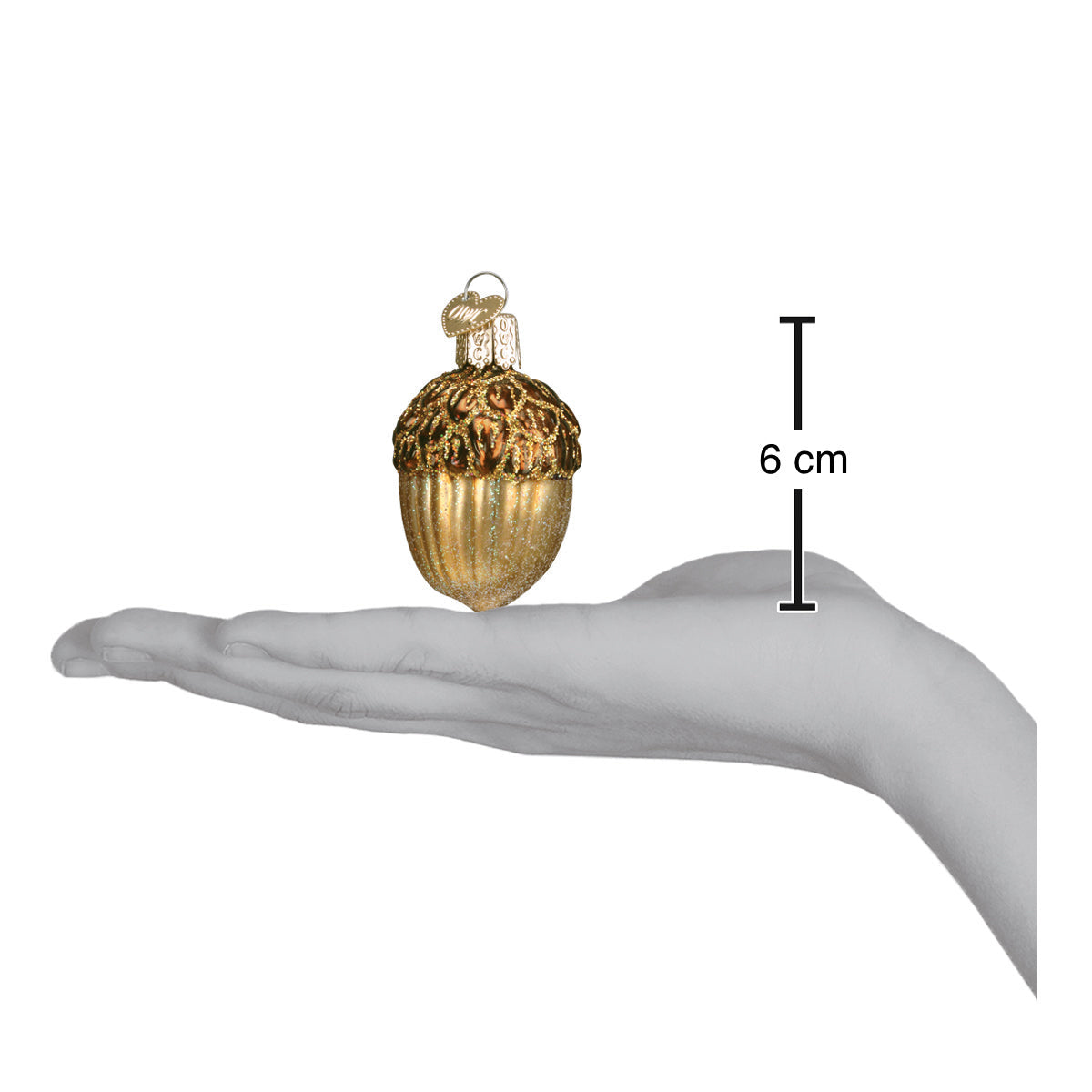 Juletrepynt Eikenøtt, Glass - 6cm