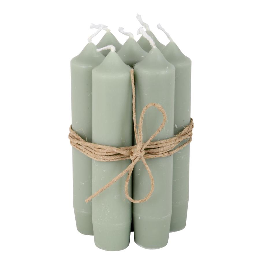 bedelys ib laursen kort stearinlys grønn støvgrønn 4171-81