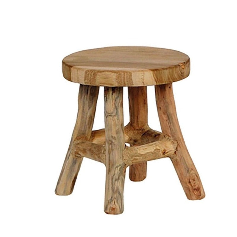 blomsterkrakk krakk skammel planter blomster teak rustikk