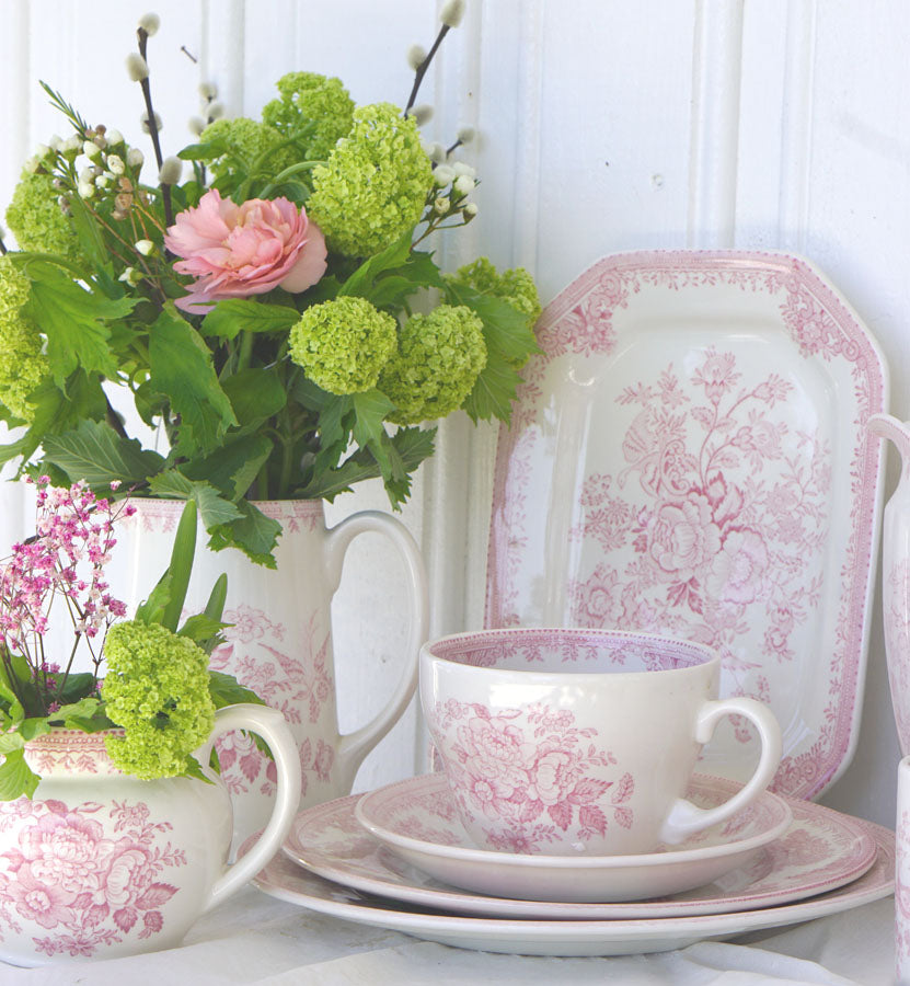 burleigh_pottery_rosa_tekopp_tallerken