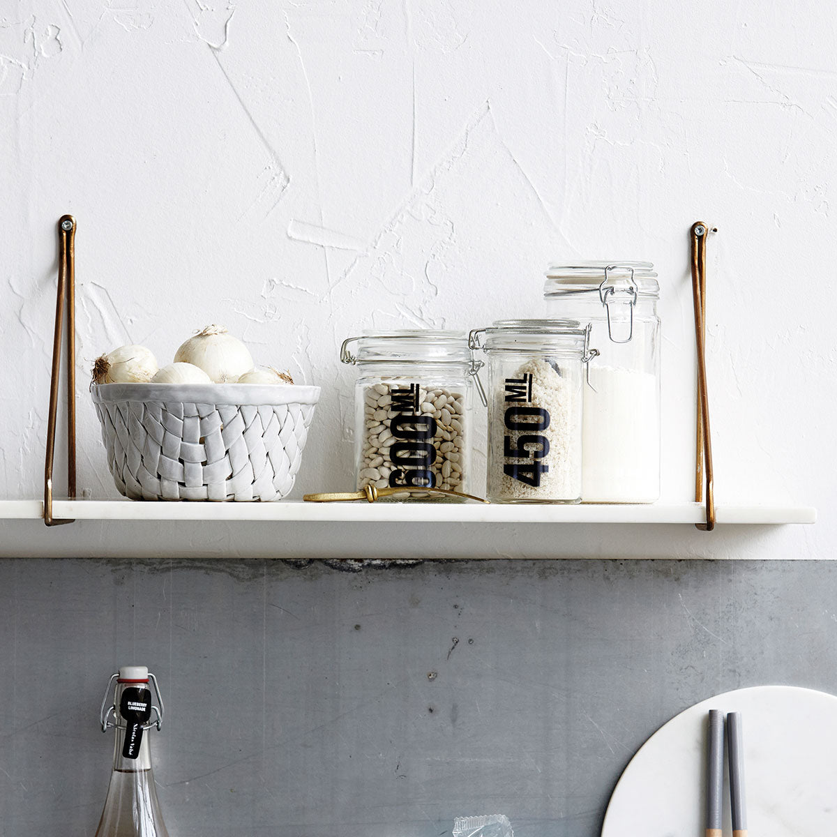 Hyllebærer, Messing - 2stk