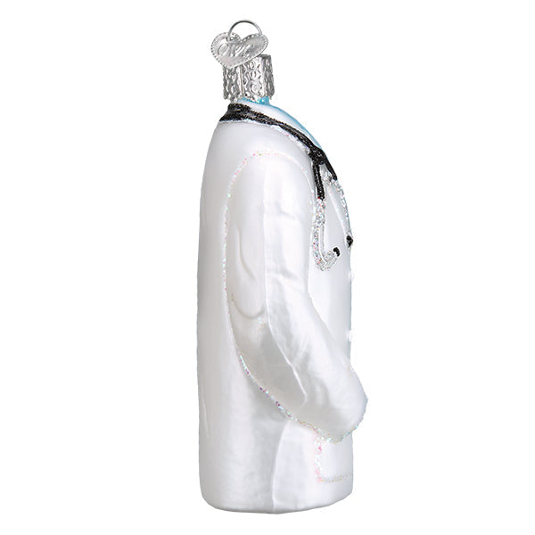 doktor doktorfrakk lege ornament glass julekule julepynt gave nettbutikk