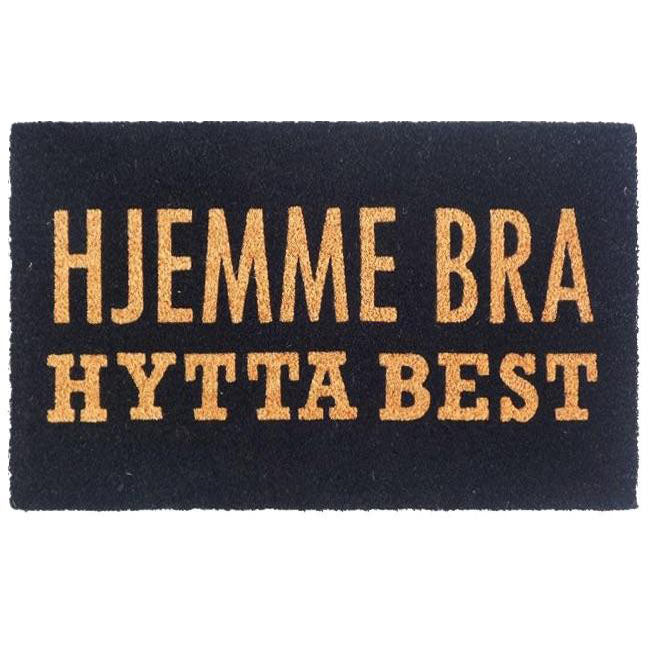 dørmatte hjemme bra hytta best tekst