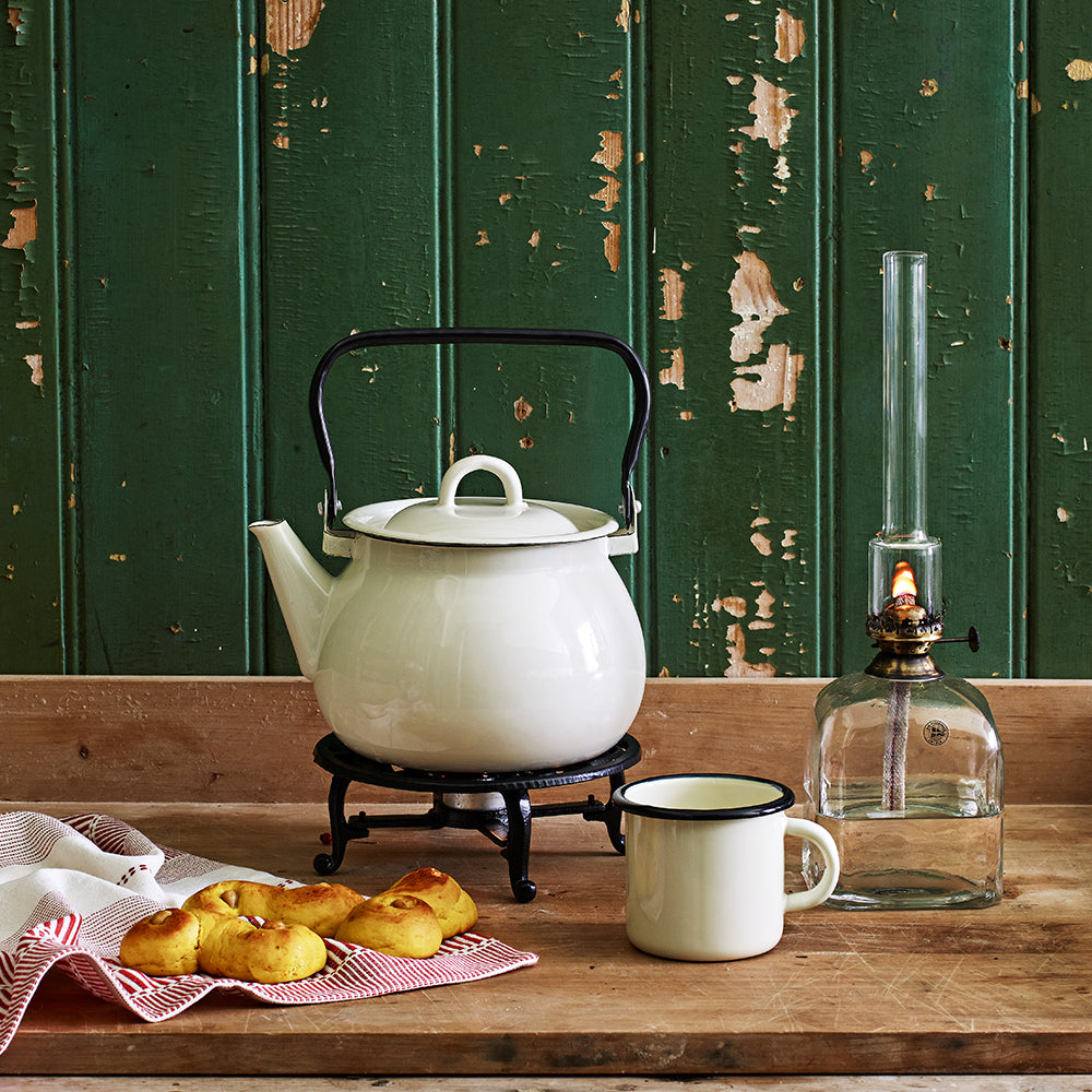 emaljekrus kopp gammeldags emalje