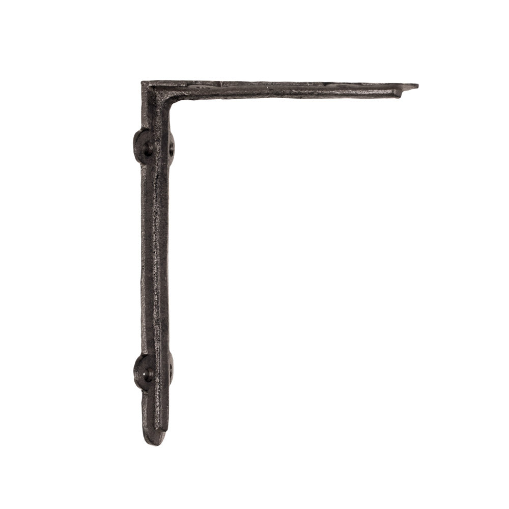 enkel hylleknekt jern støpejern brun antikk