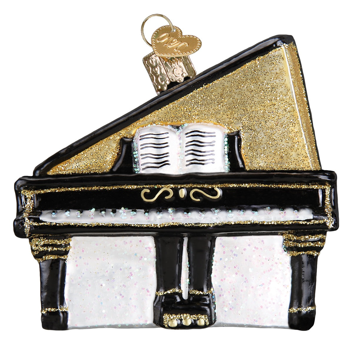 flygel piano glass ornament julepynt juletrepynt