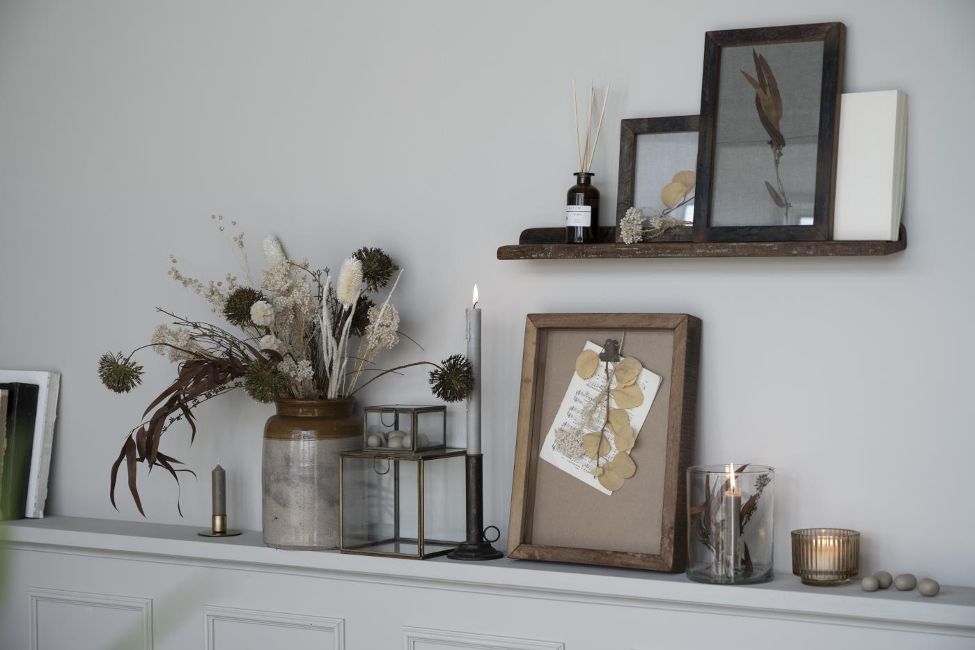 galleri hylle gallerihylle bilder treverk resirkulert unika ib laursen 21006-00 vegg inspo