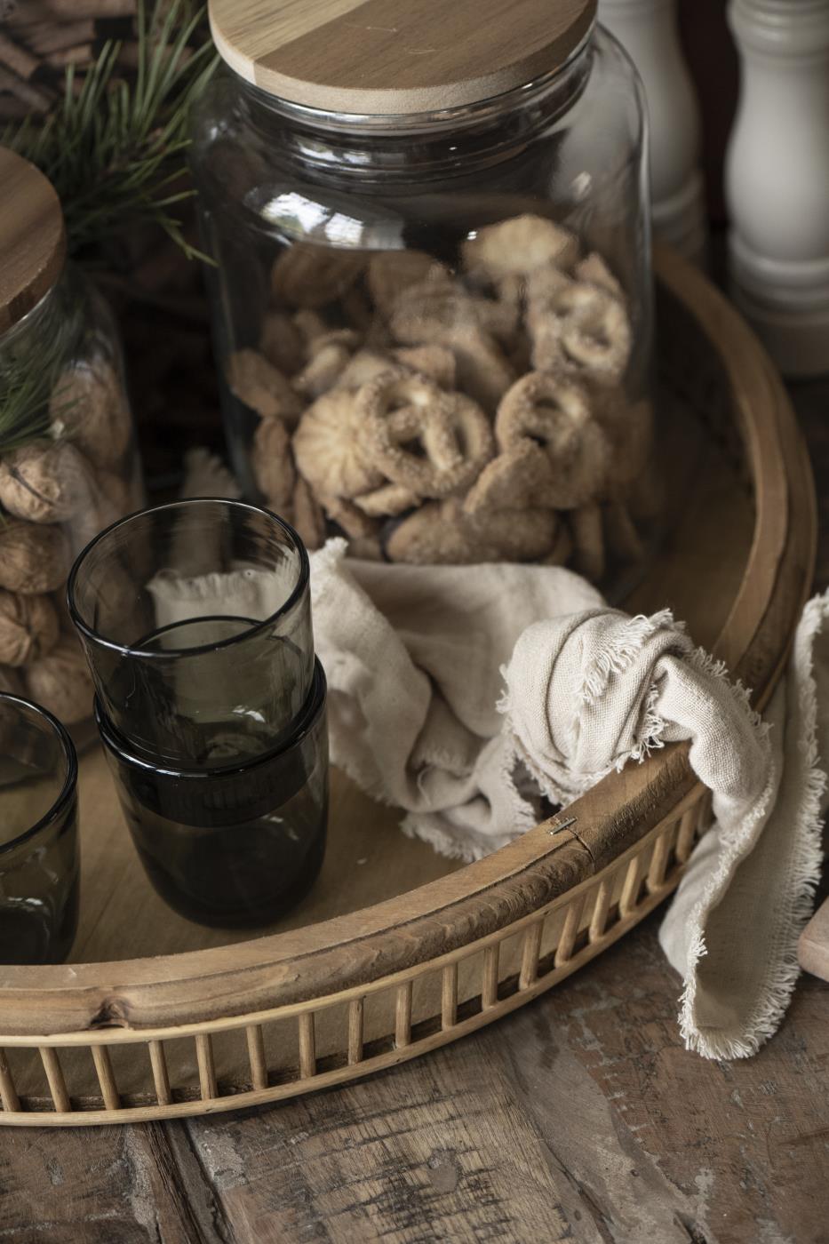 Glasskrukke m/Trelokk - 2,3liter