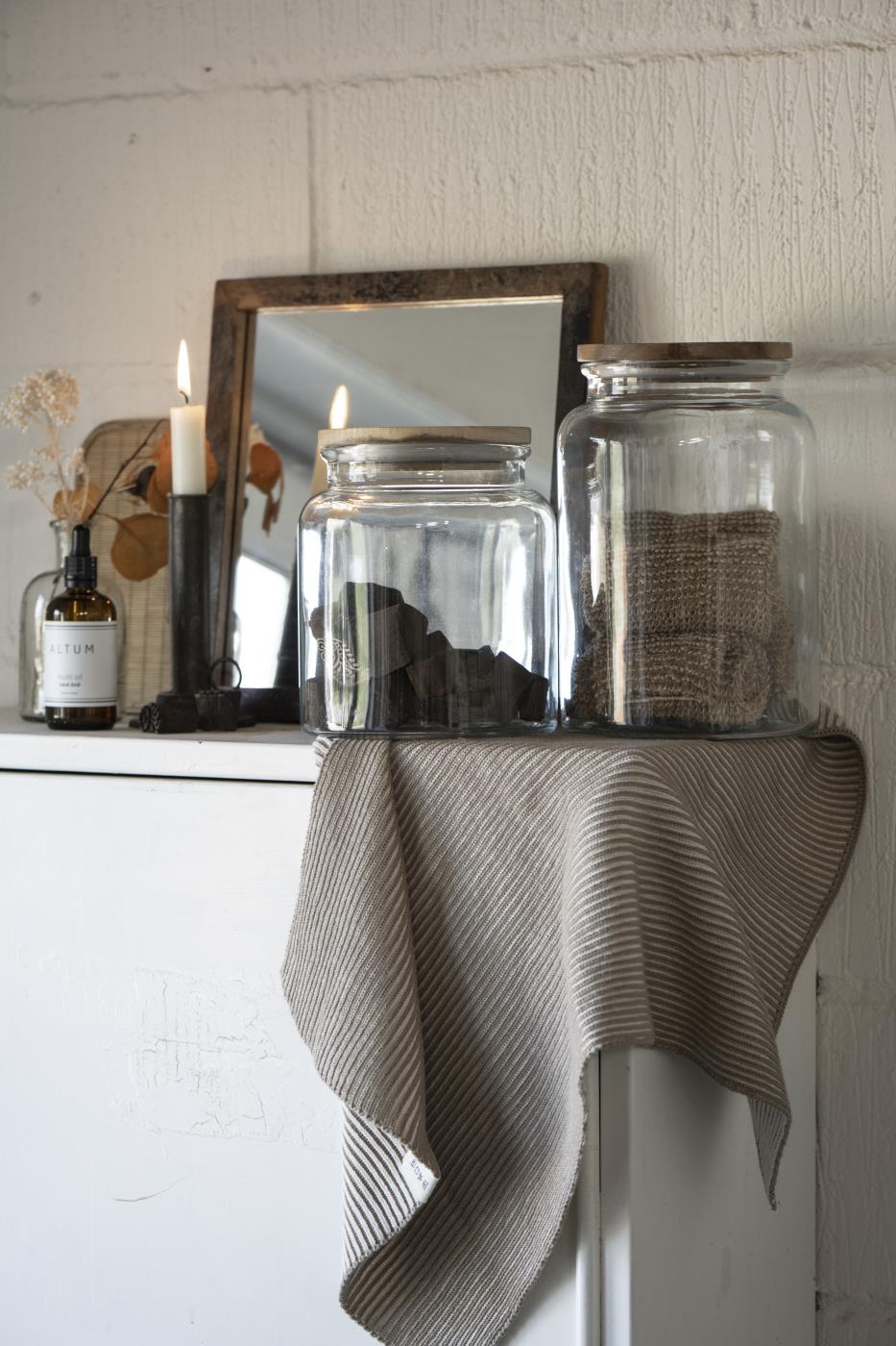 Glasskrukke m/Trelokk - 2,3liter