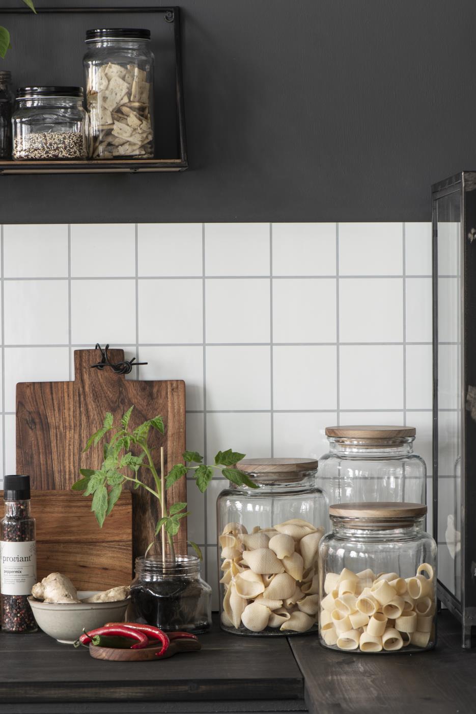 Glasskrukke m/Trelokk - 2,3liter