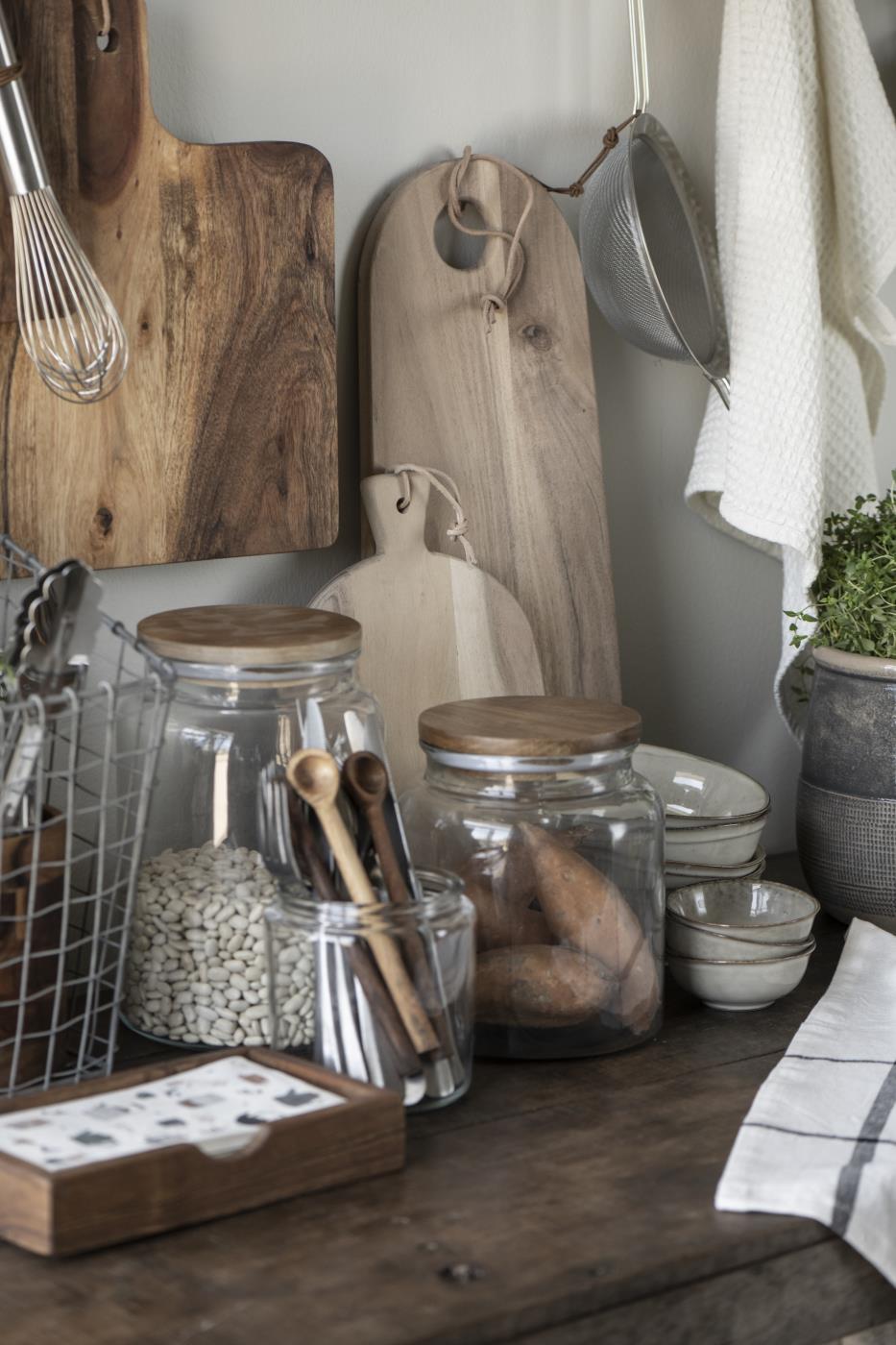 Glasskrukke m/Trelokk - 2,3liter