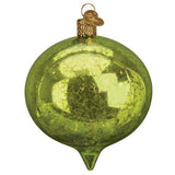 Grønn Reflektor, Glass - 9cm
