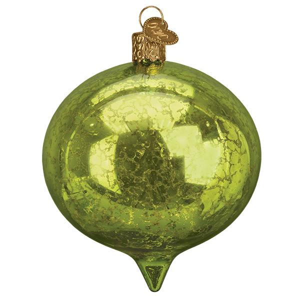Grønn Reflektor, Glass - 9cm