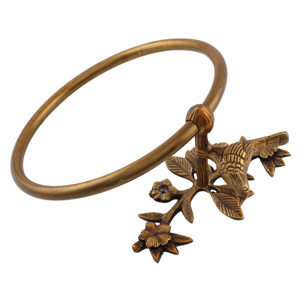 håndkleholder holder håndkle ring fugl messing