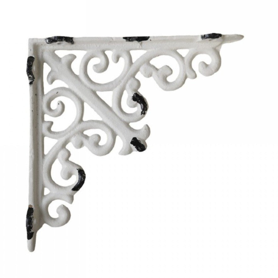 hylleknekt krem støpejern gammeldags chic antique 60970-19
