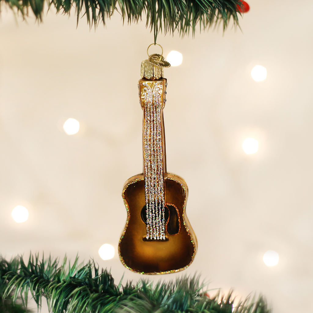 julekule jule ornament gitar kassegitar glass owc  38010