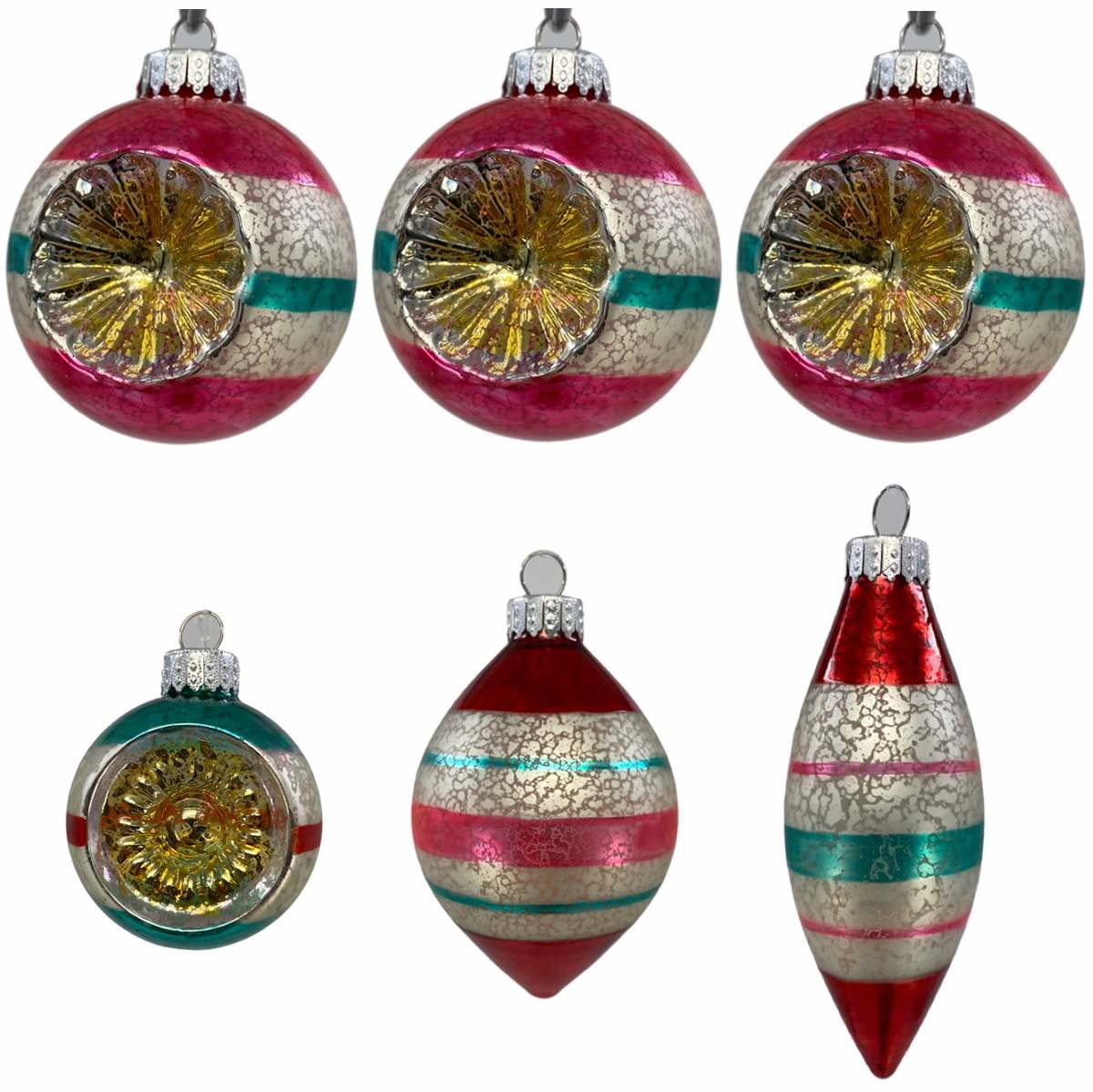 julekule retro gammeldags vintage reflektor