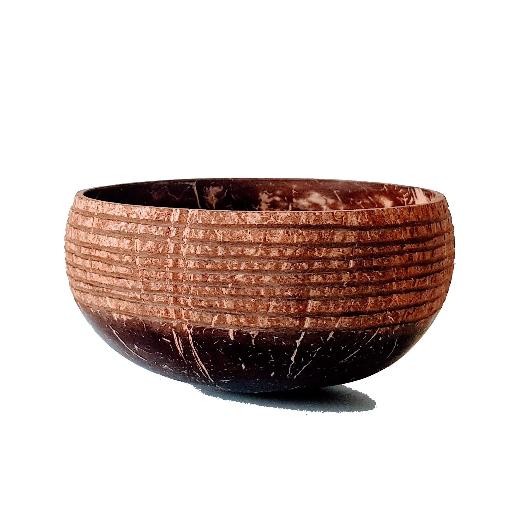 kokosnøttskål kokosnøtt skål coconut bowl mønstret utskjæring