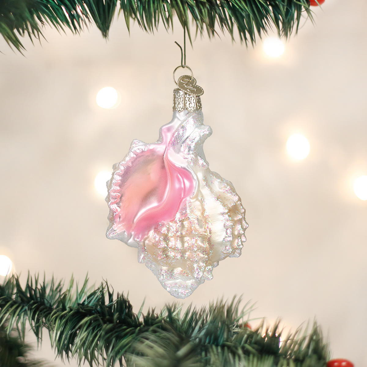 konkylie skjell ornament jul julekule nettbutikk tønsberg interiør 12177 julepynt
