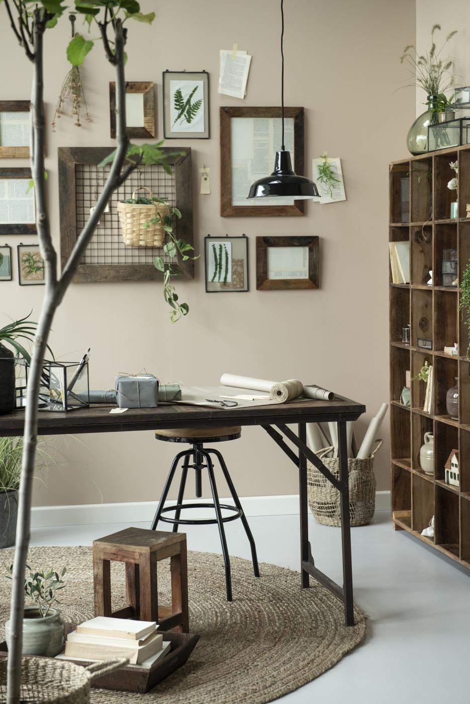 krakk rustikk treverk sidebord nattbord taburet 2138-00 inspirasjon
