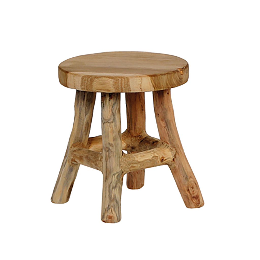 Blomsterkrakk, Teak - 17cm