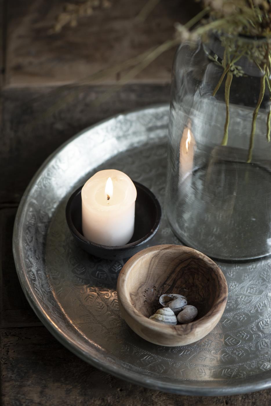 Treskål Mini, Oliventre - 8cm