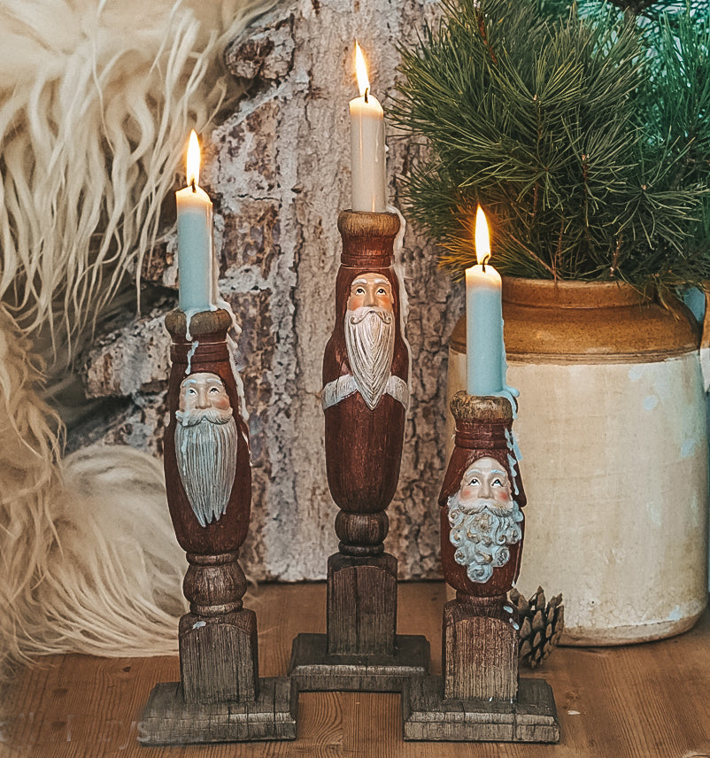 lysestake julenisse nisse gammeldags vintage